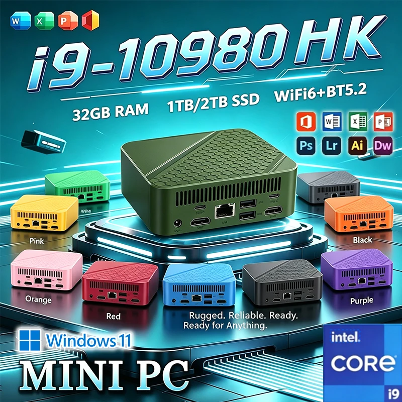 Pc Gaming I3 - Mini PC oyun bilgisayarı Intel Core