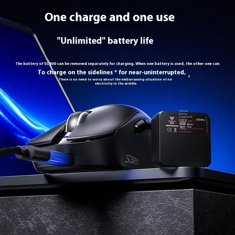 Wireless Gaming Mouse - AULA SC900 Fare Fare Paw3950 Üç