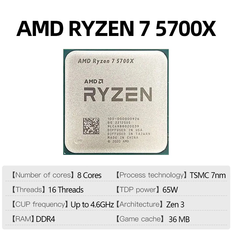AMD Ryzen 7 5700X 8 Çekirdek 1 - Amd Cpu Ryzen 7 incelemesi ve fiyatı