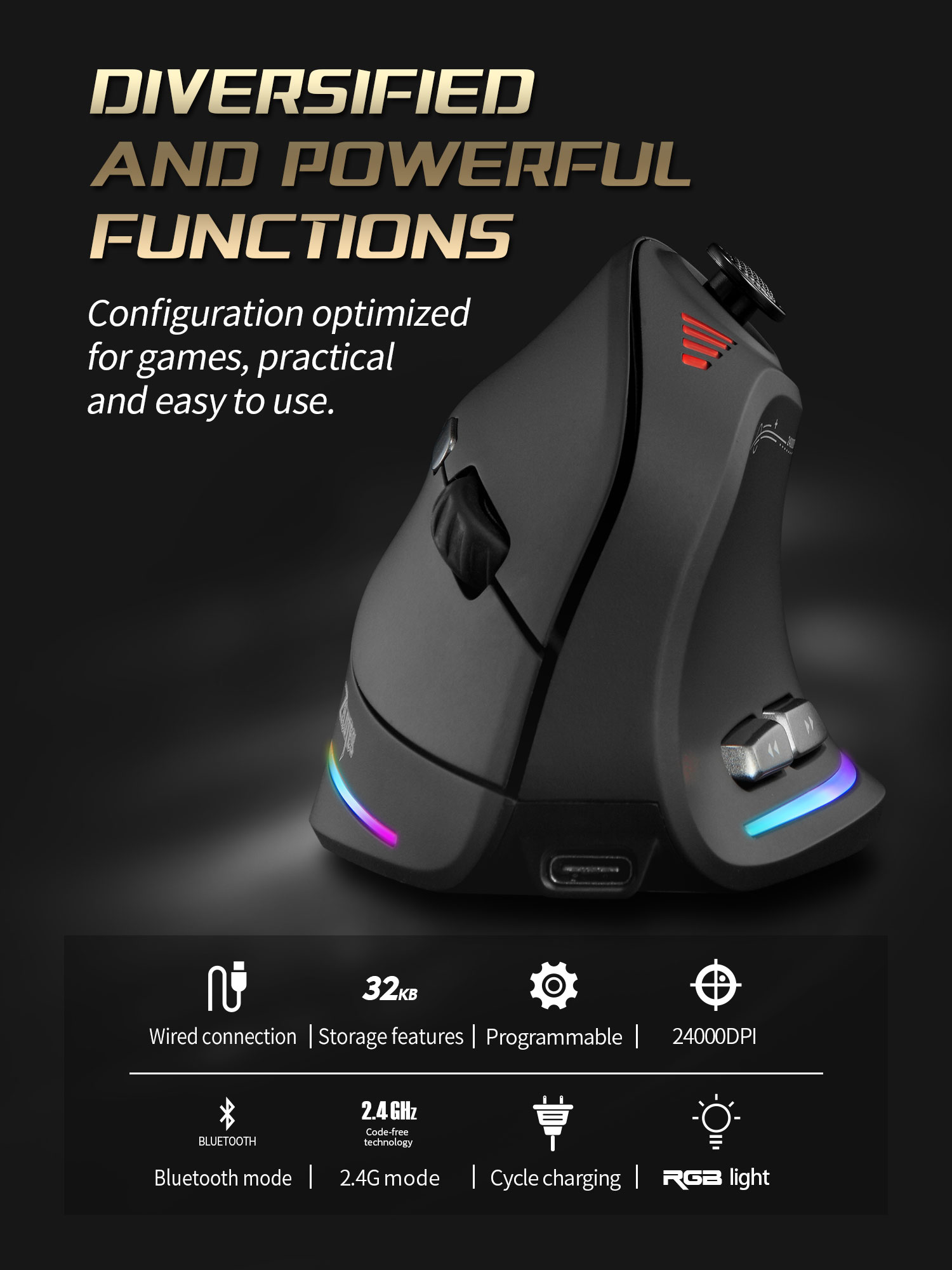 Jomaa RGB Arkadan Aydınlatmalı - Wireless Gaming Mouse incelemesi ve fiyatı