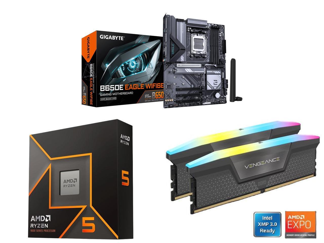 GIGABYTE B650E EAGLE WIFI6E AM - Corsair Ram Vengeance 16Gb incelemesi ve fiyatı